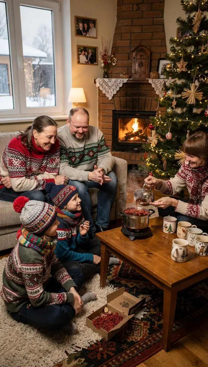 Arbatos puodelis su goji uogų lapais ir citrusinių vaisių griežinėliais, dekoratyvus patiekimas.